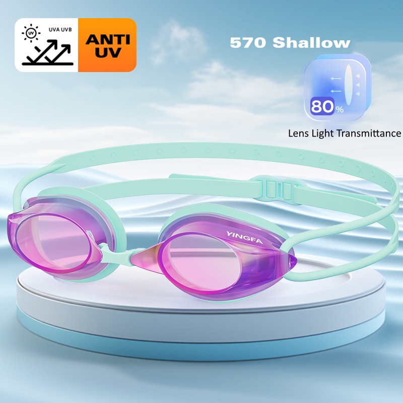Swimming Goggles Anti Fog - แว่นตาว่ายน้ำสำหรับแข่งขันแบบ unisex - ป้องกันฝ้า ป้องกันรังสียูวี ดีไซน์ไฮโดรไดนามิก