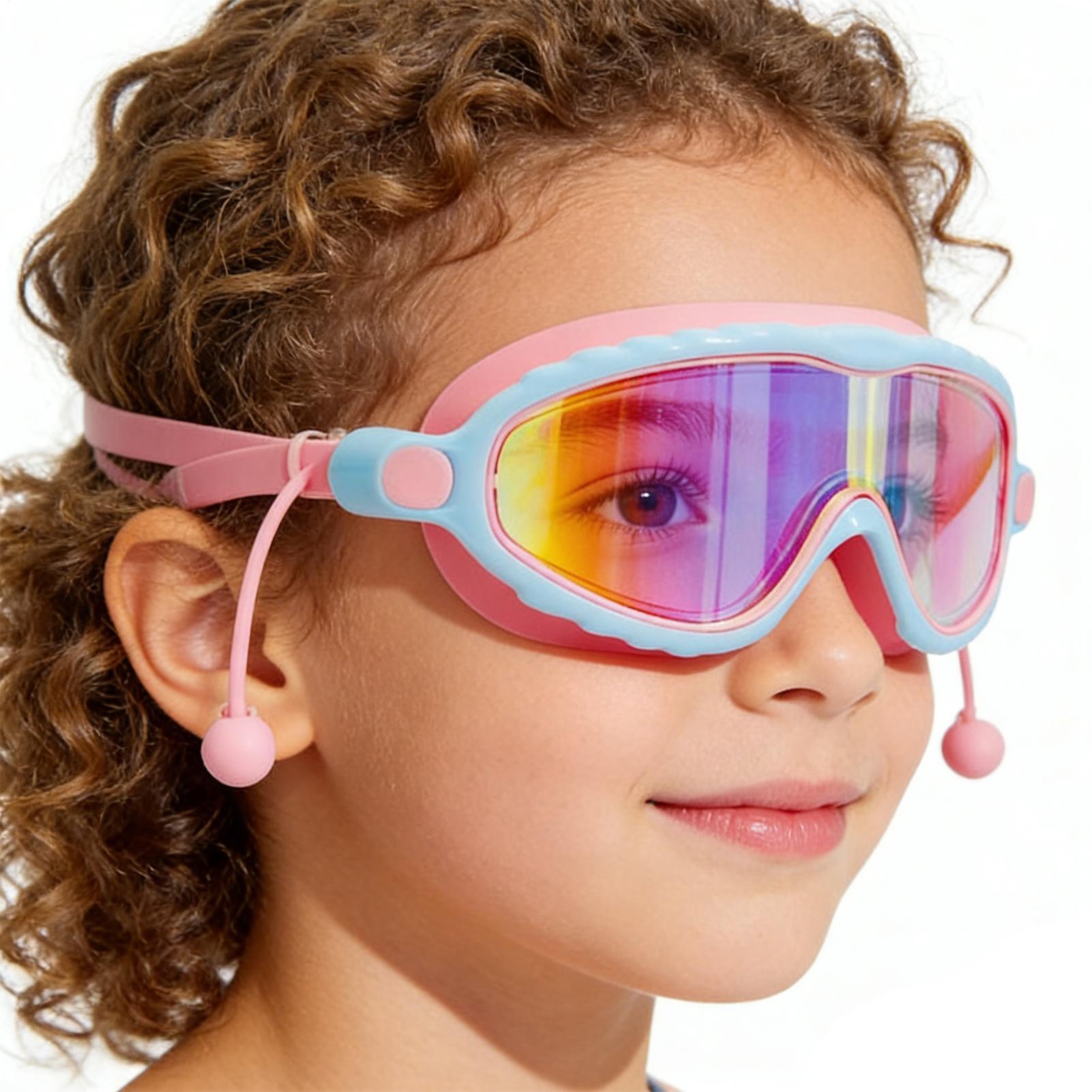 Swimming Goggles Anti Fog - แว่นตาสำหรับเด็กสำหรับว่ายน้ำป้องกันหมอกป้องกันรังสียูวีแว่นตาว่ายน้ำสำหรับเยาวชนสำหรับดำน้ำวันหยุดโต้คลื่นสระว่ายน้ำแม่น้ำวันหยุดฤดูร้อน