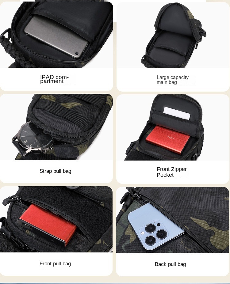 กระเป๋าคาดหน้าอกสำหรับผู้ชาย ท - Sports Equipment Outdoor Storage บทวิจารณ์และราคา