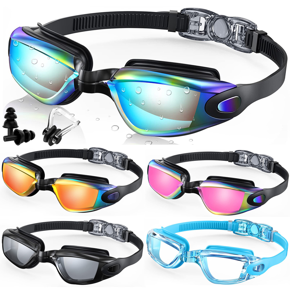 แว่นตาว่ายน้ํามืออาชีพแว่นตาว่ - Swimming Goggles Anti Fog บทวิจารณ์และราคา