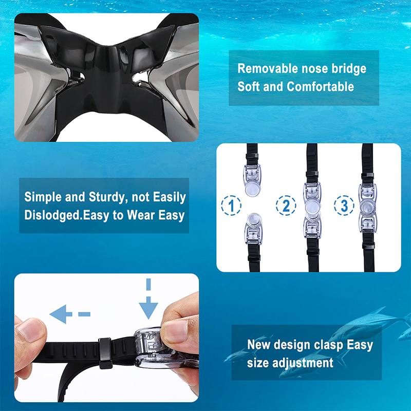 แว่นตาว่ายน้ํา แว่นตาว่ายน้ําส - Swimming Goggles Anti Fog บทวิจารณ์และราคา