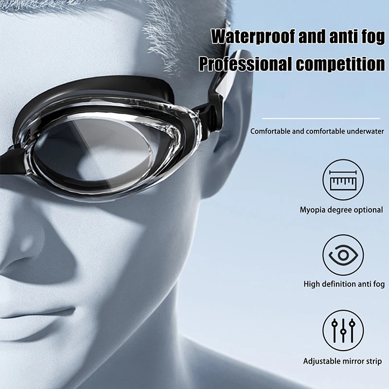 แว่นตาว่ายน้ํามืออาชีพสําหรับผ - Swimming Goggles Anti Fog บทวิจารณ์และราคา